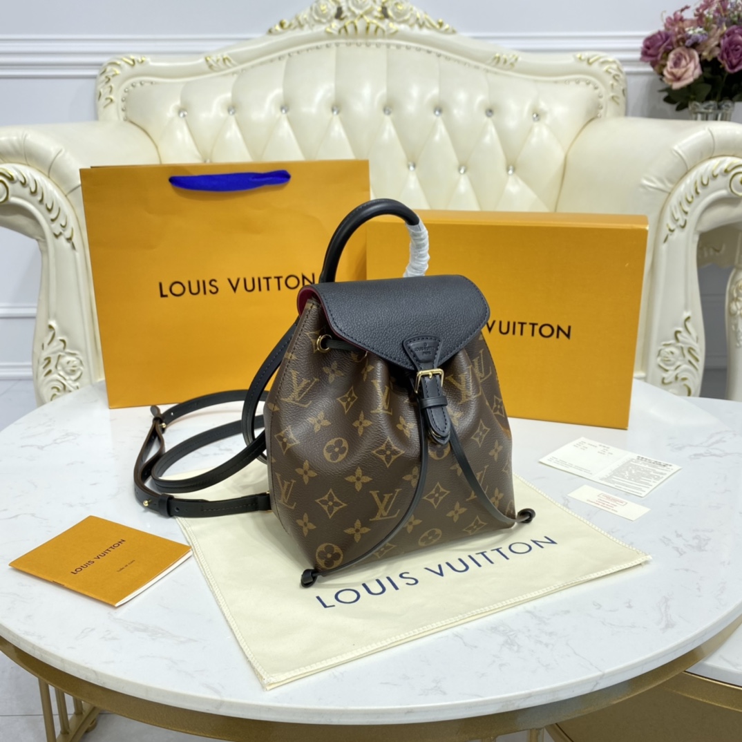 Louis Vuitton MONTSOURIS BB BACKPACK Monogram M45516 Black